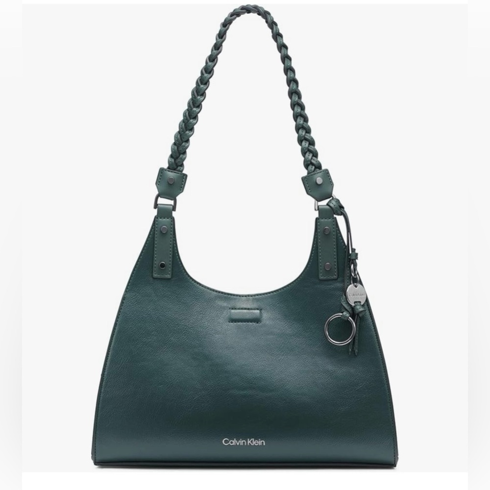 Calvin Klein Boho Dark Green Satchel